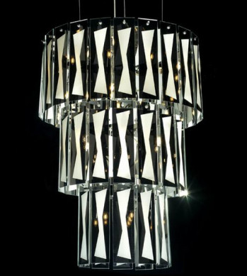 Modern large crystal chandelier