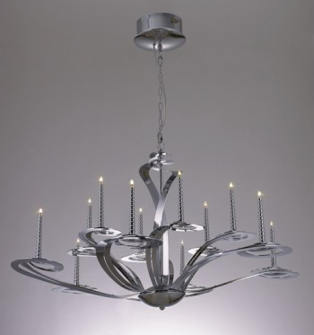 Classical large iron chandelier