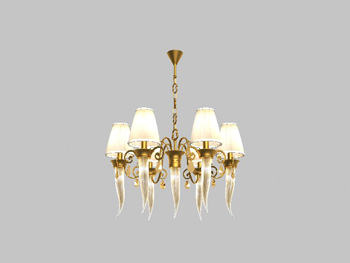 3D model of the classic European-style chandeliers