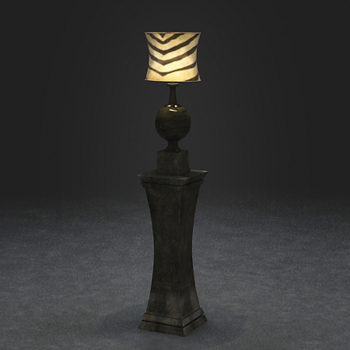 3D model of classic floor lamp