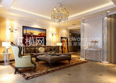 European-style luxury living room design