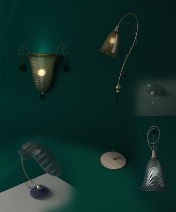 European-style Wall Lamps 3D Mode
