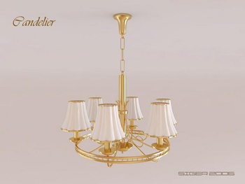 Modern Golden strawbs chandelier