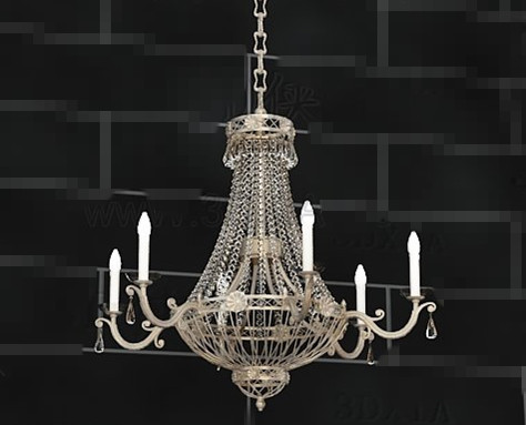 Crystal curtains candles pendant