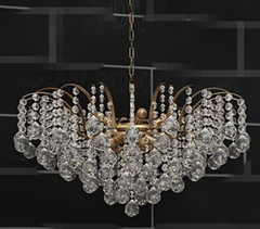 Heart-shaped crystal curtain chandelier