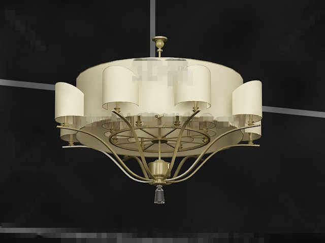 Brown lampshade-style pendant