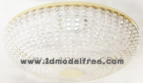 Round crystal curtain ceiling lamp