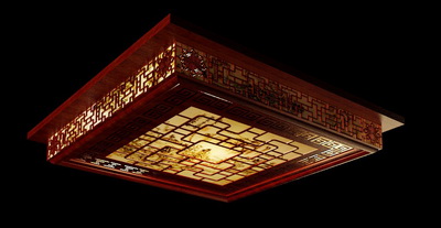 Chinese style red hollow ceiling Lamp
