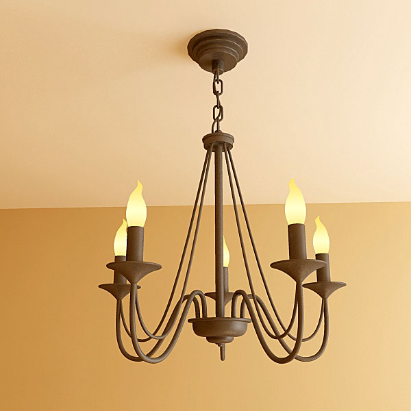 Continental Iron candlestick chandelier chains