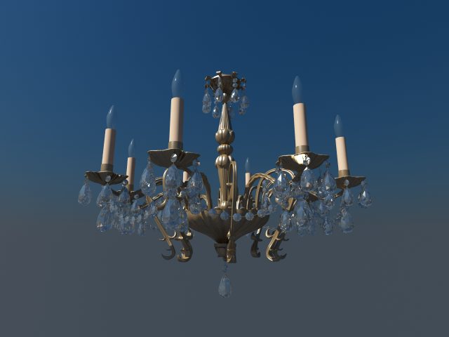 Crystal candle glass chandeliers European nobility