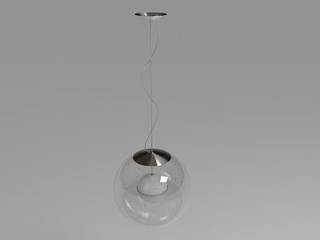 Fashion glass chandelier 3D models (including material)
