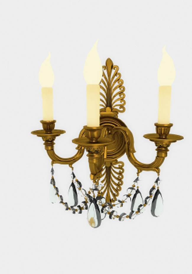 European elegant crystal chandelier