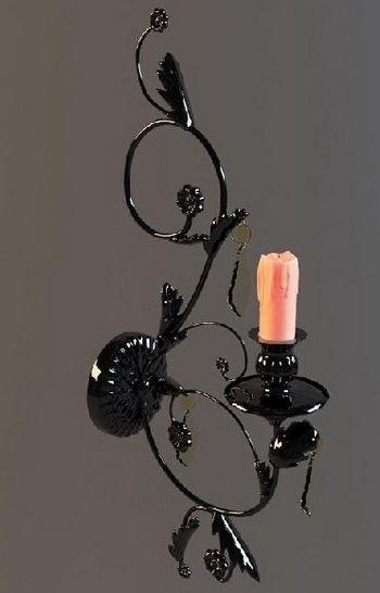 Ou shi, wrought iron candlestick 3D models