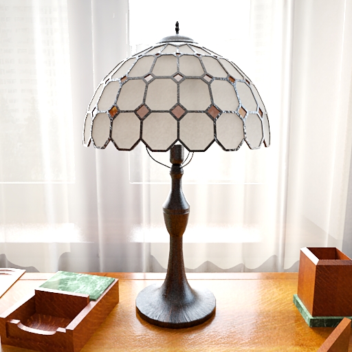White desk lamp 3D models