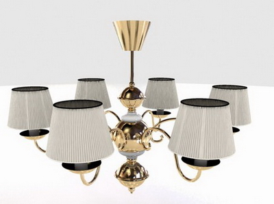 3D Model of European-style chandeliers