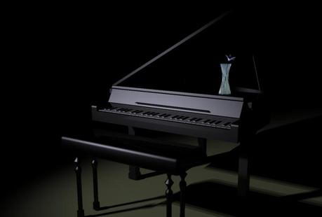 Elegant piano 3D models