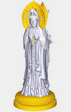 Goddess of Mercy Statue 3Dmax Model
