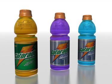 Different flavors of sports drinks