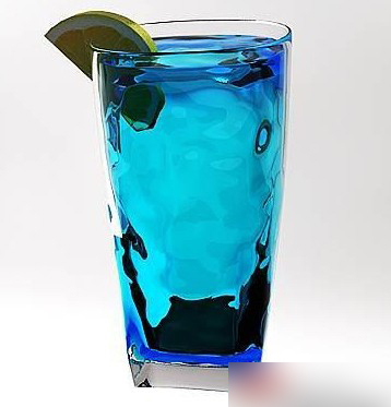 Blue beverage 3D models