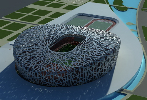 Beijing Olympic main stadium-3D model of the nest