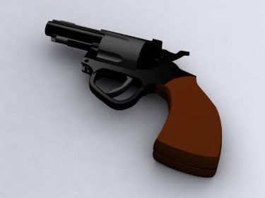 3D model of revolver