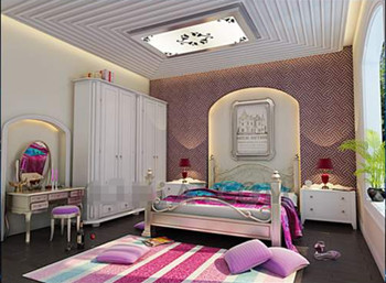 Modern bright colors small bedroom