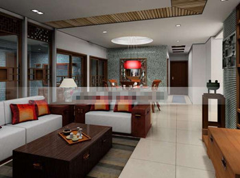 Chinese style beautiful living room