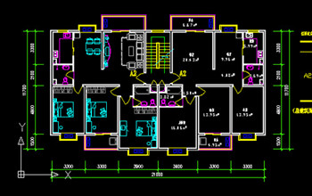 Ordinary residential building design CAD drawings