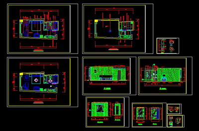 Sprinkle the shop CAD example room decorate diagram