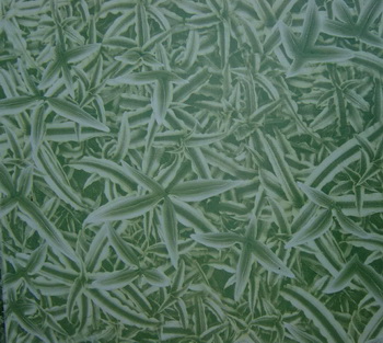 Green bamboo leaves glass texture map
