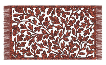 Dark red leaves carpet fabric texture