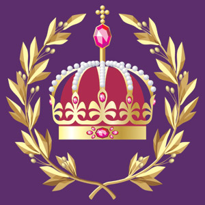 Golden crown vector