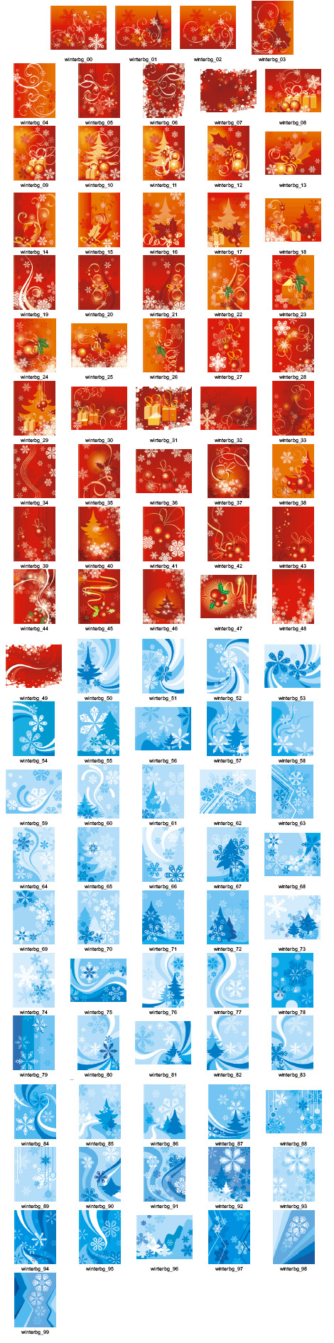 خلفية الأزياء الشتوية (ف 100)-500 عناصر التصميم رائعة لسلسلة ناقلات الأمراض