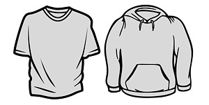 A tendência de mangas compridas vetor material de t-shirt