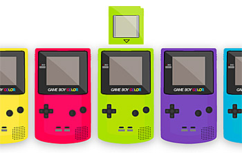 Game Boy Color vektor bahan