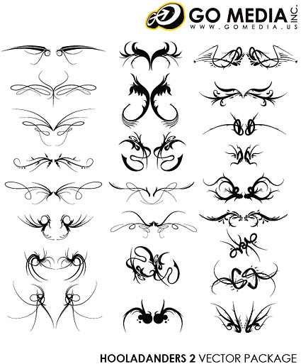 Go Media produced vector material - cool wings