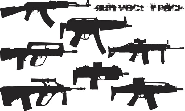 Тенденция векторные элементы дизайна - пушки в картинках