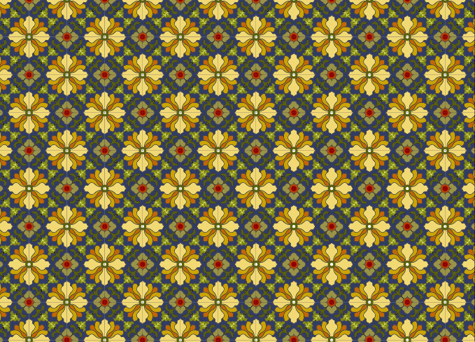 古典的なタイル パターン ベクトル-7