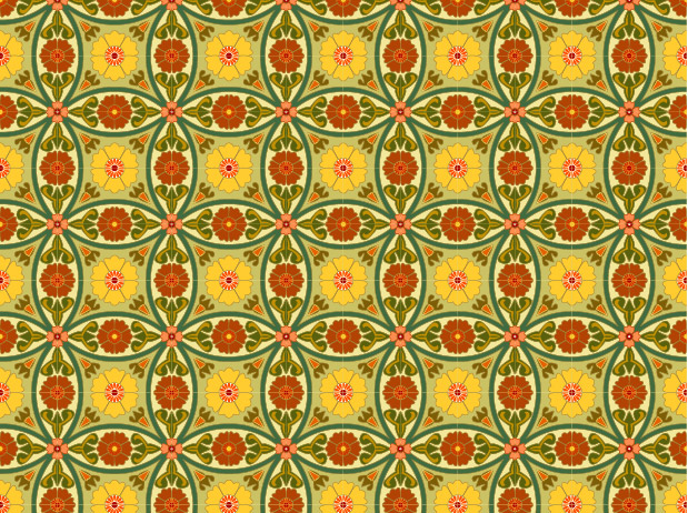 Mosaico clásico patrón vector-8