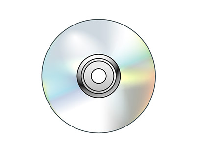 Vektor indah CD-ROM bahan