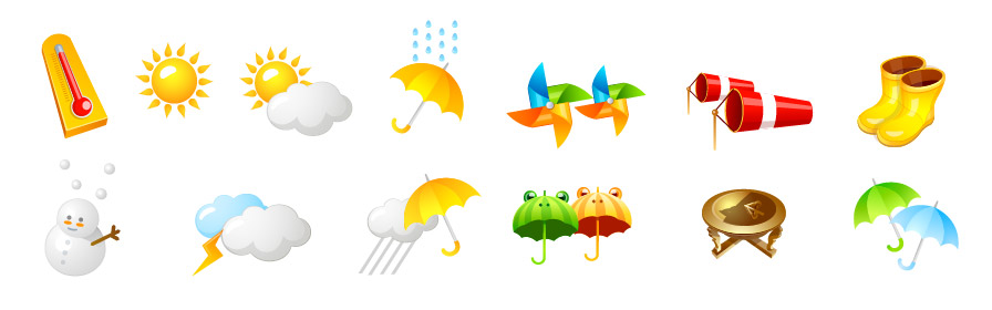 Symbol Vektor Wetter