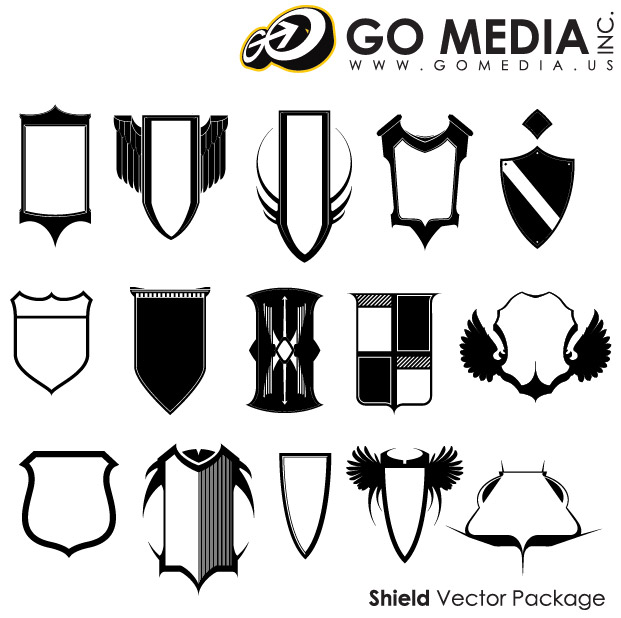Media Vá produziu material vector - Shield