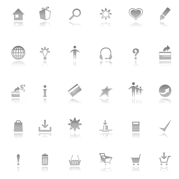 Stock simple vector style icon series