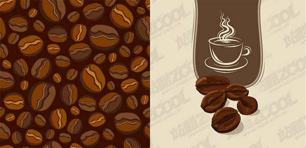 ベクトル材料コーヒー豆