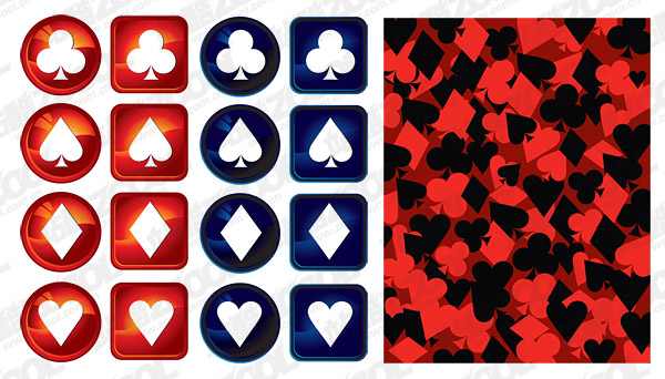 material de vetor de logotipo de póquer