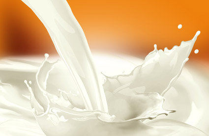 Material de imagen de calidad de leche activa