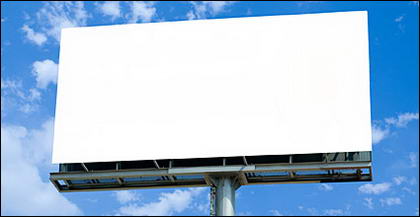 Grandi lacune in outdoor billboard materiale foto-2
