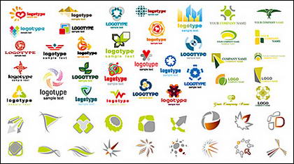 Variété de matériel de logo de graphiques vectoriels