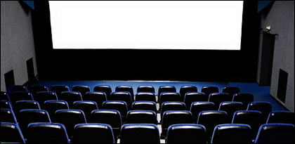 Niemand im Kino Bild Material-5