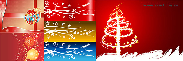 उत्सव क्रिसमस वेक्टर रेखांकनः सामग्री
